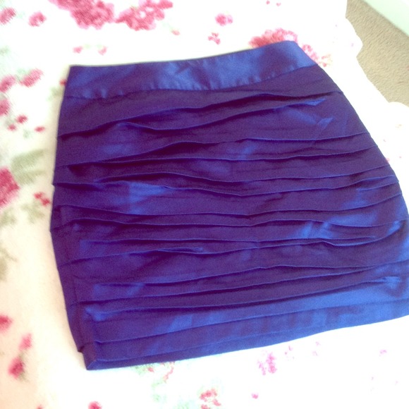 Purple Silk Skirt