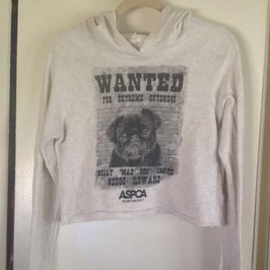 Adorable hooded crop top