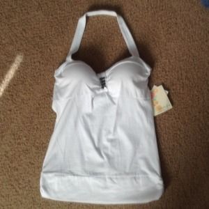 White Halter Top