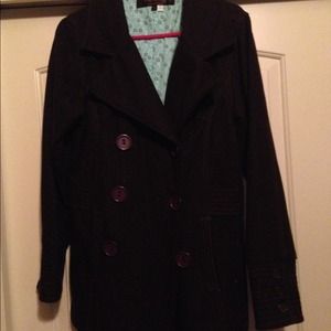 Brown pea coat