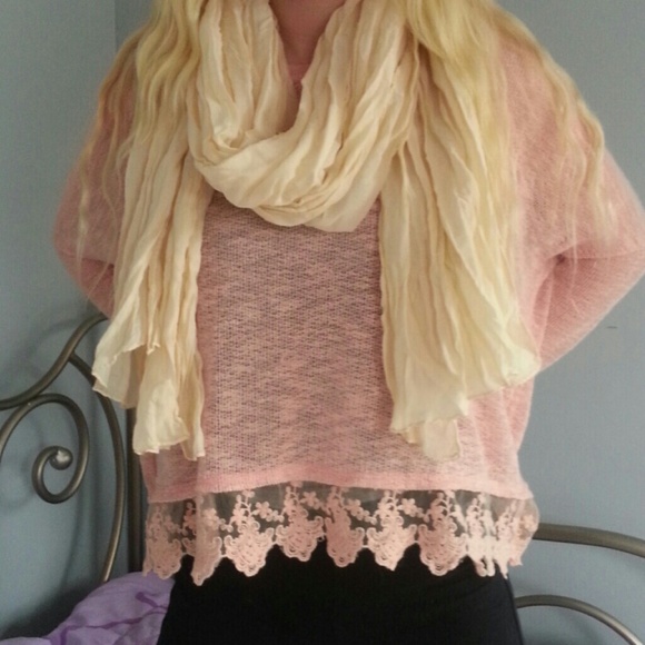 Cream scarf