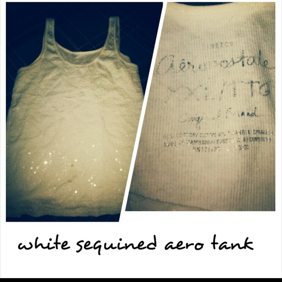 White sequined tank