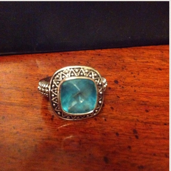 David Yurman Inspired Topaz Ring