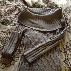 SOLD. Sweater Dress with Flower Detail