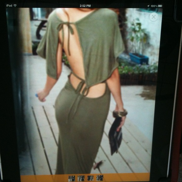O Dresses & Skirts - Sleeve Backless long Stretchy Dress