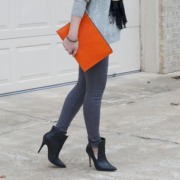 ASOS Bags - New ASOS Orange Leather Clutch Bag In Pony ππ HP ASOS Bags - New ASOS Orange Leather Clutch Bag In Pony ππ HP