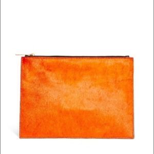 ASOS Bags - New ASOS Orange Leather Clutch Bag In Pony ππ HP ASOS Bags - New ASOS Orange Leather Clutch Bag In Pony ππ HP