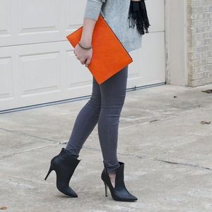 ASOS Bags - New ASOS Orange Leather Clutch Bag In Pony ππ HP ASOS Bags - New ASOS Orange Leather Clutch Bag In Pony ππ HP