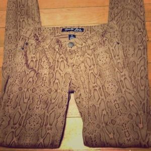 Celebrity Pink print pants stretchy size 3