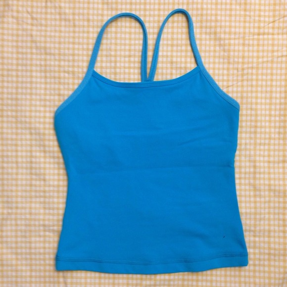 lululemon athletica Tops - Lululemon deep Y Tank - Blue