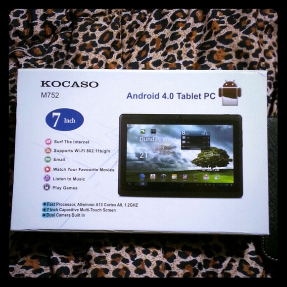 7 inch red tablet