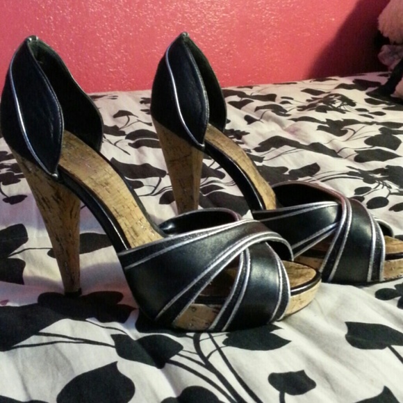Jlo heels black and silver **reserved**