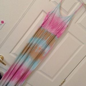 The dye maxi dress