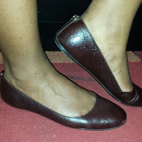 PRICE CUT $$Leather Chocolate colored flats