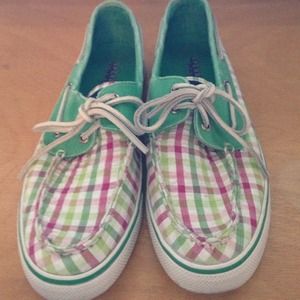 🌟SOLD in a bundle🌟Plaid Sperry-Topsiders*