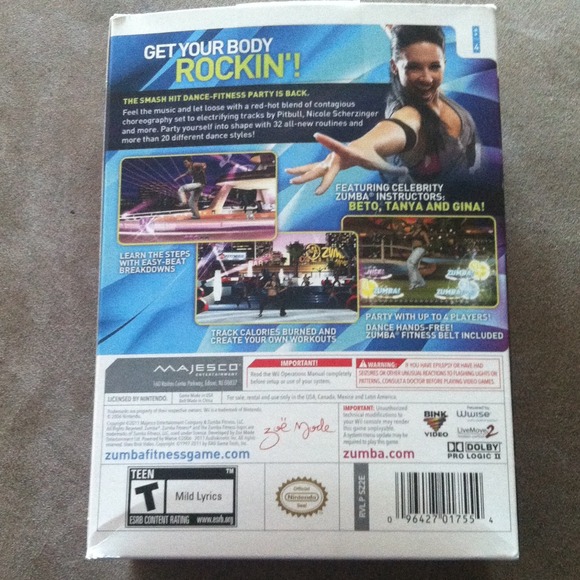SOLD Wii Zumba Fitness 2 - Picture 2 of 3