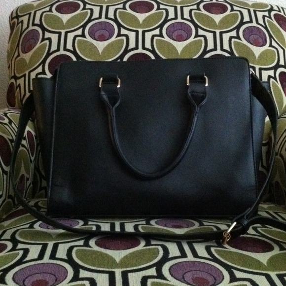 Faux Saffiano Leather Tote