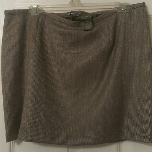 Brown wool skirt size 10 in perfect condition