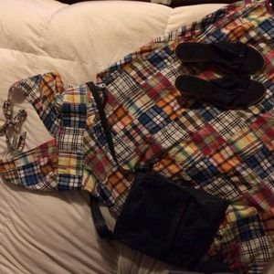 Madras J.Crew Halter Dress