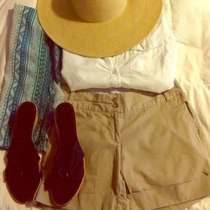 Lands' End khaki shorts