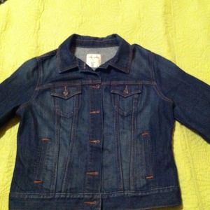 Dark denim jean jacket