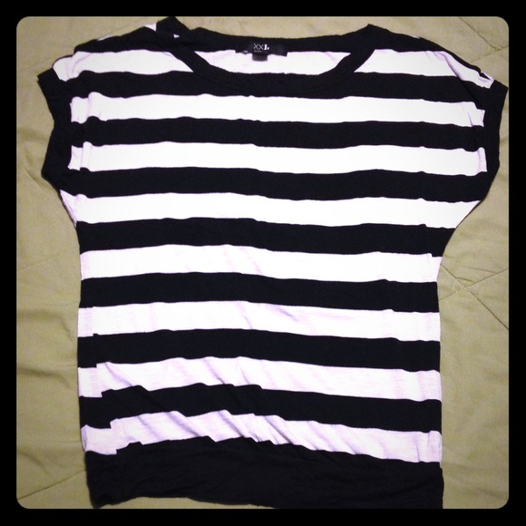 Forever 21 b&w striped