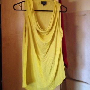 Yellow chiffon top