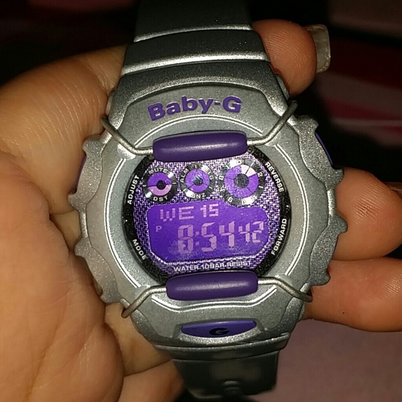 Baby-G Shock Watch Grey and purple