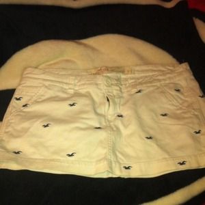 White hollister skirt