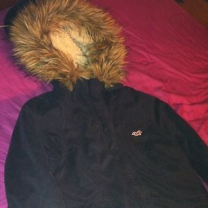 Hollister winter coat like new!