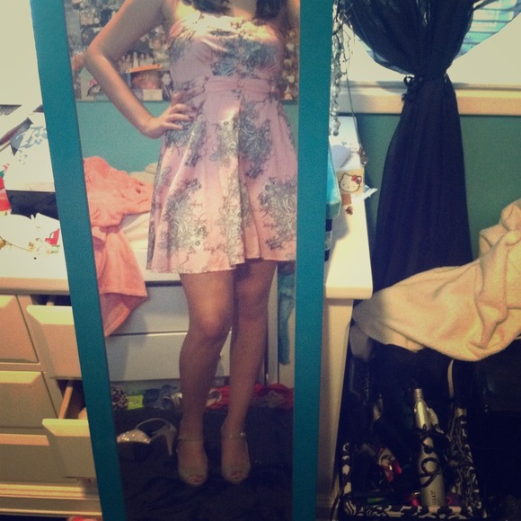 Pink floral forever 21 dress