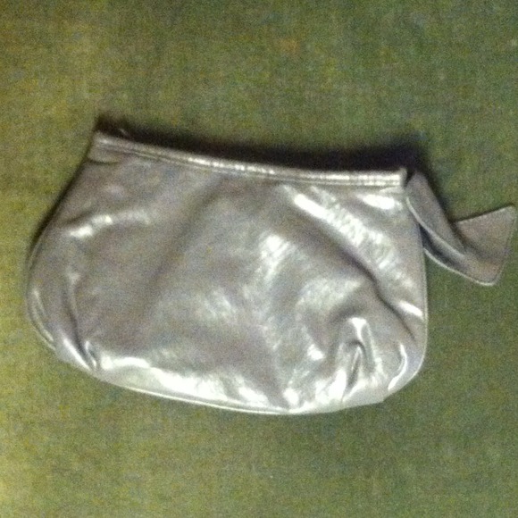 Grey Leather Clutch - Picture 2 of 2