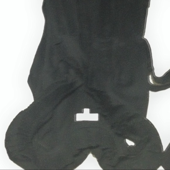 Black mid length dress