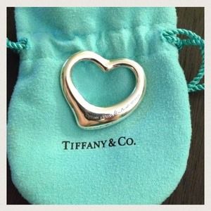 RESERVED - Tiffany Lrg  Hrt Necklace & Som. Ring