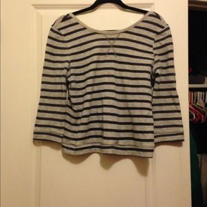 Scooped neck sweater