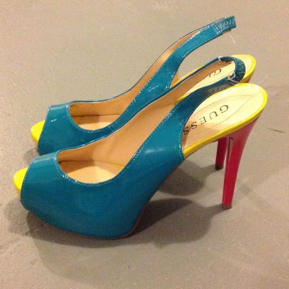 Guess Shoes - GUESS Neon Heels - size 7 1/2