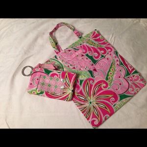 Vera Bradley pouch and zip ID case/wallet