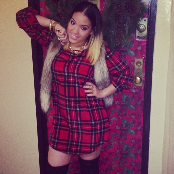 Plaid dress