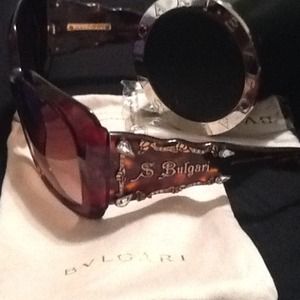 Bvlgari tortoise limited edition sunglasses