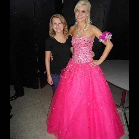 Pink Ball Gown Prom Dress - Picture 1 of 1