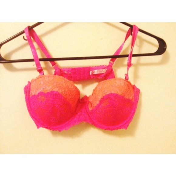 🌼💚Pink and orange lace bra🌸💚