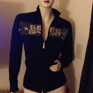 Bebe Sport Logo Funnel Jacket size Medium