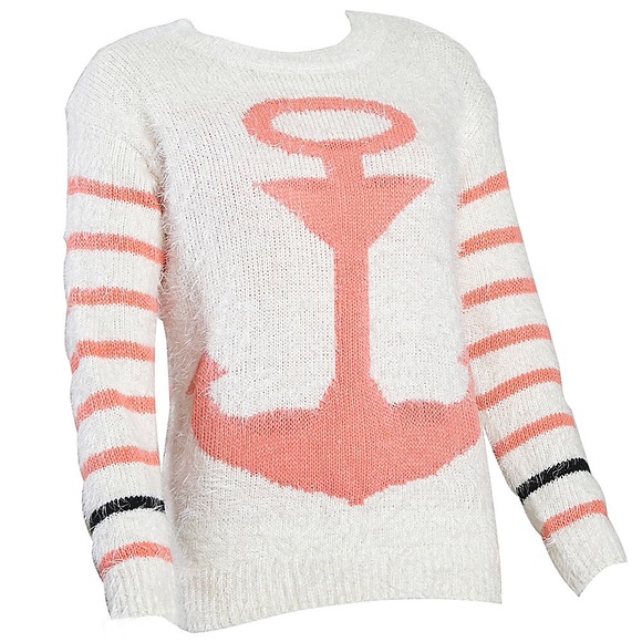 Women's Anchor Printed Knitwear Sweater