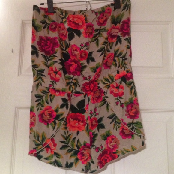 Bright floral romper