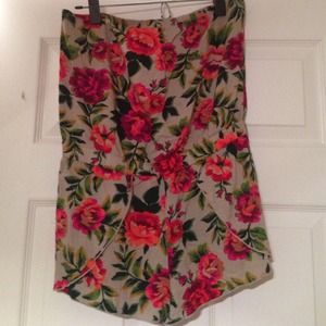 Bright floral romper