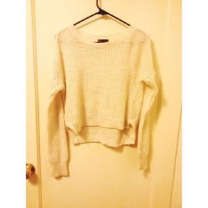 Off white sparkly knitted sweater