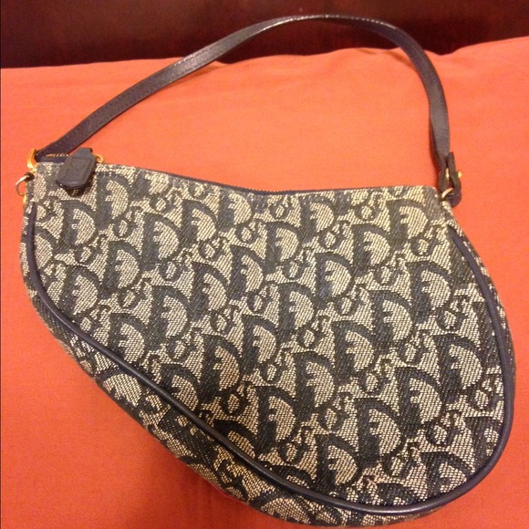 Dior Bags Authentic Denim Kidney Shaped Bag Poshmark