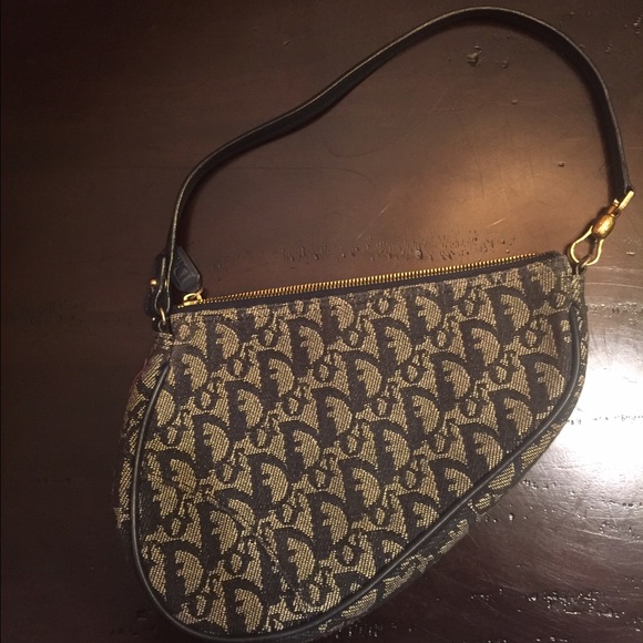 Dior Bags Authentic Denim Kidney Shaped Bag Poshmark