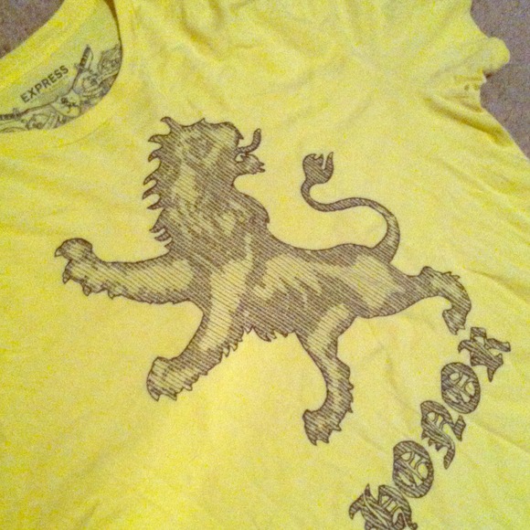 Yellow Lion Tee from Express