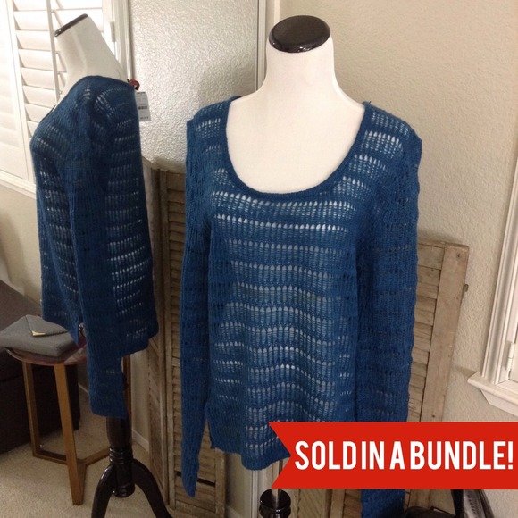 Yoki Sweaters - ☀️️️SALE☀️Blue Loose Knit Sweater